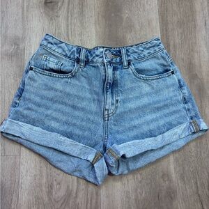 Denim High-Waisted Shorts